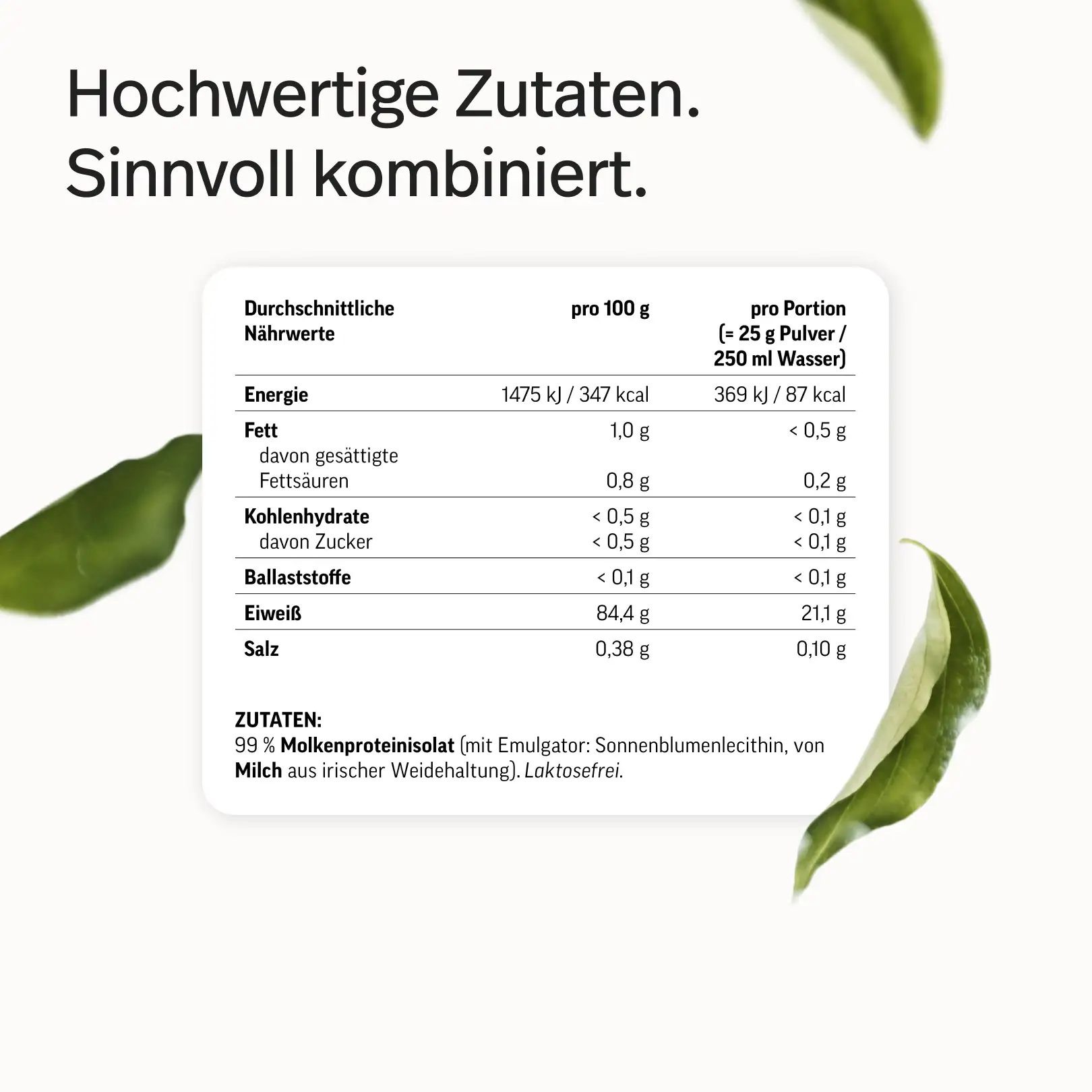 Whey-Isolat Pulver aus Weidemilch - Neutral - Image 9